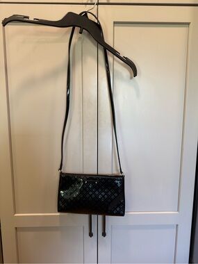 kate spade Black Quilted Patent Crossbody Bag
